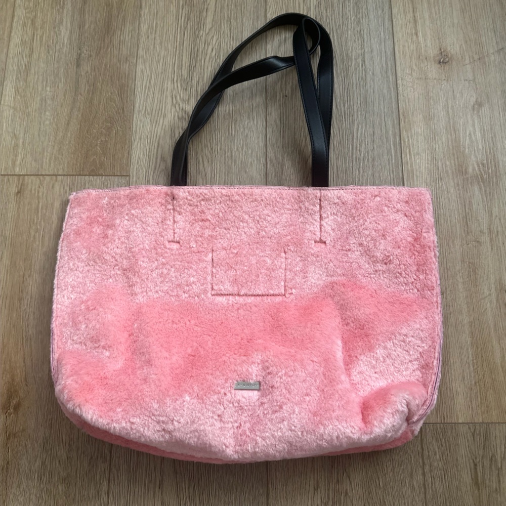 Urban Outfitters Skinny Dip Pink Fur Reversible Tote Bag